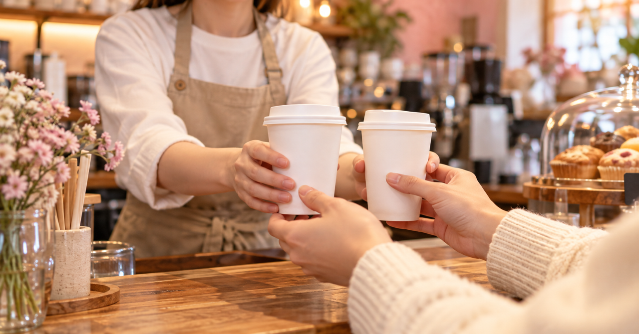 スターバックス カードへのオンライン入金特典をイメージしたカフェ
